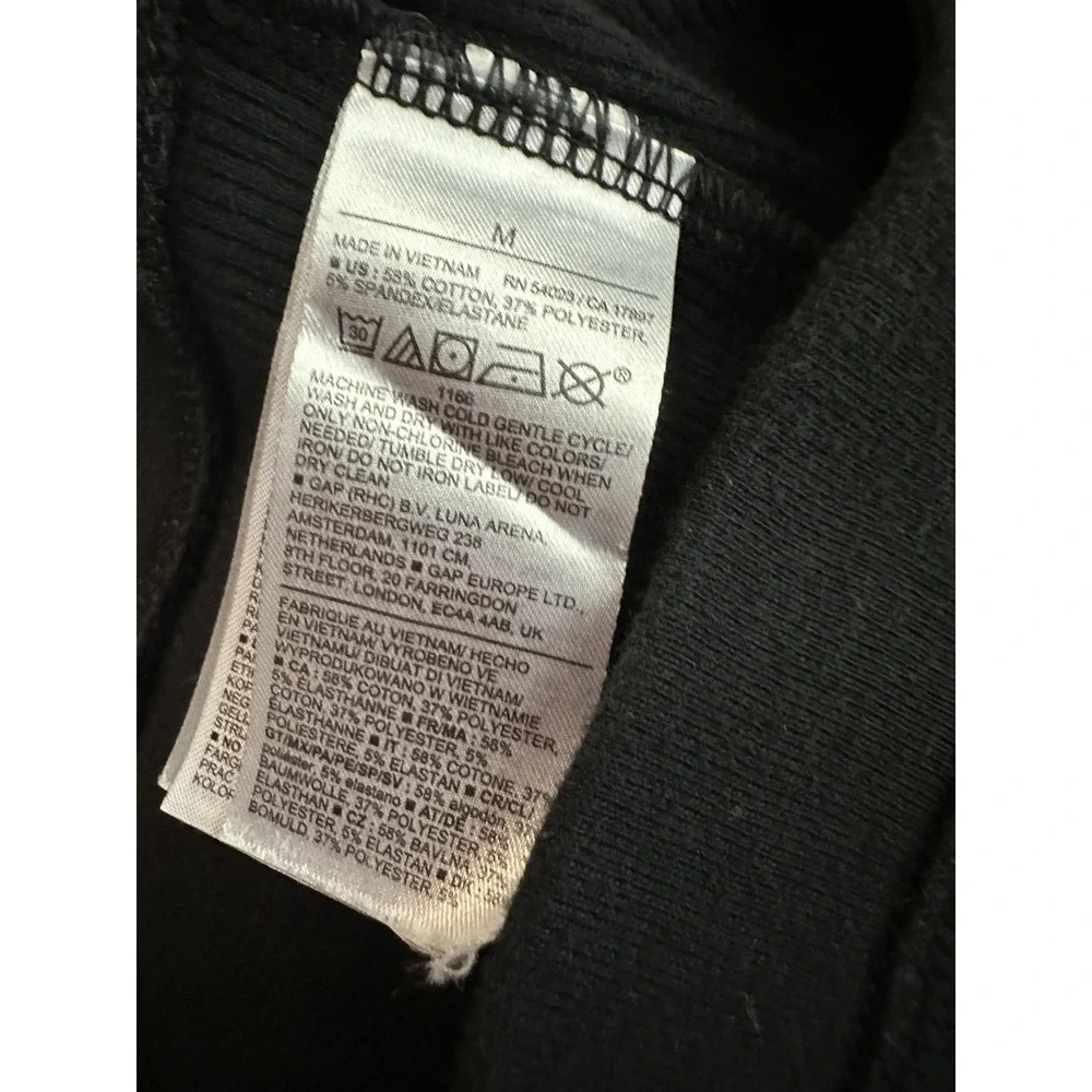 Old Navy Thermal Pants Mens Medium‎ Black Waffle Knit Button Fly Base Layer